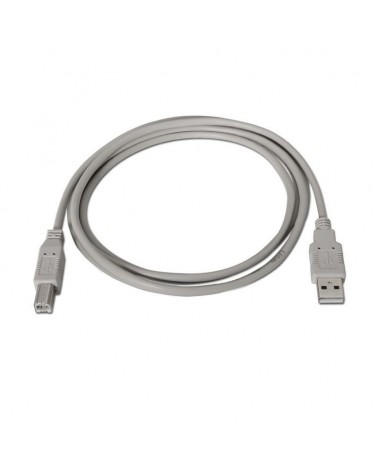 Cable usb 2.0 impresora nanocable 10.01.0103/ usb tipo-b macho - usb macho/ 1.8m/ beige