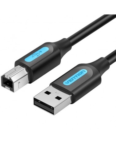 Cable usb 2.0 impresora vention coqbd/ usb tipo-b macho - usb macho/ 480mbps/ 50cm/ negro