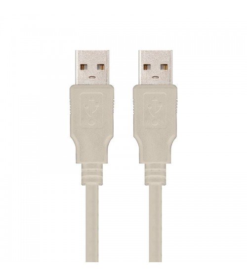 Cable usb 2.0 nanocable 10.01.0303/ usb macho - usb macho/ 2m/ beige
