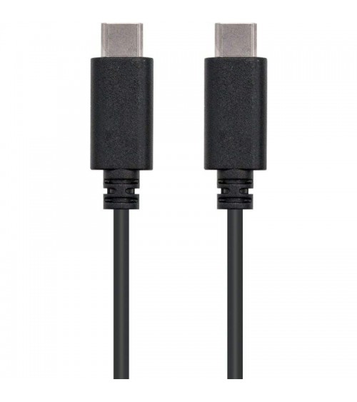 Cable usb 2.0 tipo-c nanocable 10.01.2302/ usb tipo-c macho - usb tipo-c macho/ 2m/ negro