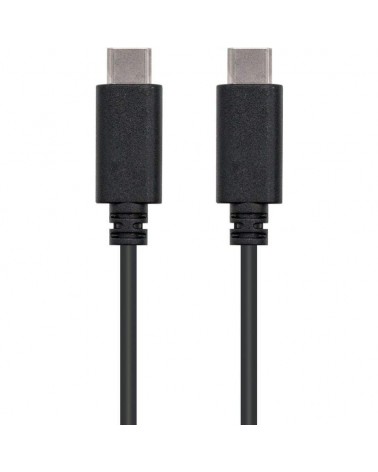 Cable usb 2.0 tipo-c nanocable 10.01.2302/ usb tipo-c macho - usb tipo-c macho/ 2m/ negro