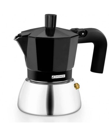 Cafetera italiana monix induction inox m863009/ 9 tazas/ negra