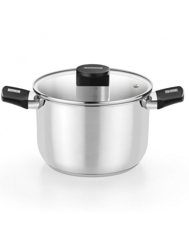 Olla elite inox m240216/ 16cm/ 2l/ acero inoxidable/ apta para inducción