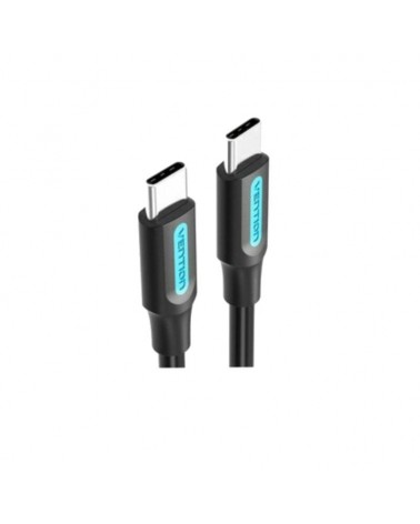 Cable usb 2.0 tipo-c vention cosbf/ usb tipo-c macho - usb tipo-c macho/ hasta 60w/ 480mbps/ 1m/ negro