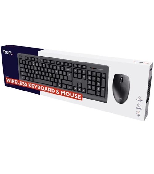 Teclado y ratón inalámbricos trust primo wireless deskset