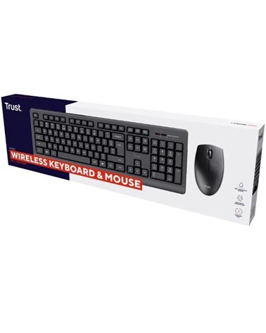 Teclado y ratón inalámbricos trust primo wireless deskset