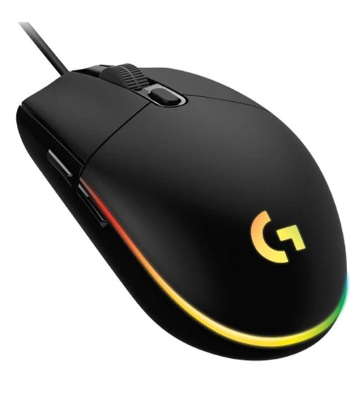 Ratón gaming logitech g102 lightsync/ hasta 8000 dpi/ negro
