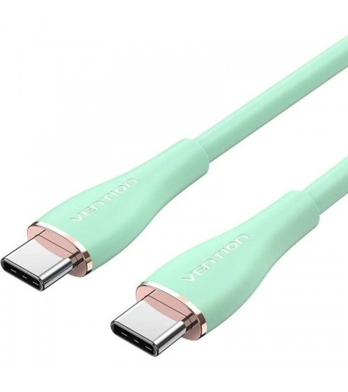 Cable usb 2.0 tipo-c vention tawgg/ usb tipo-c macho - usb tipo-c macho/ hasta 100w/ 480mbps/ 1.5m/ verde