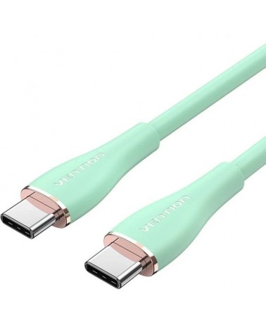 Cable usb 2.0 tipo-c vention tawgg/ usb tipo-c macho - usb tipo-c macho/ hasta 100w/ 480mbps/ 1.5m/ verde