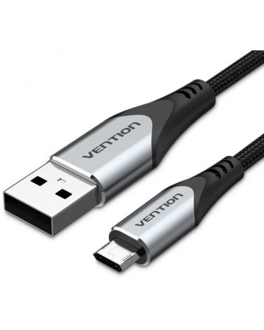 Cable usb 2.0 vention cochd/ usb macho - microusb macho/ 480mbps/ 50cm/ negro