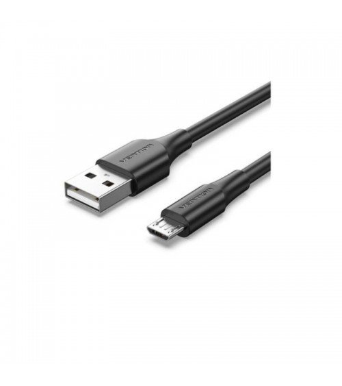 Cable usb 2.0 vention ctibi/ usb macho - microusb macho/ hasta 60w/ 480mbps/ 3m/ negro