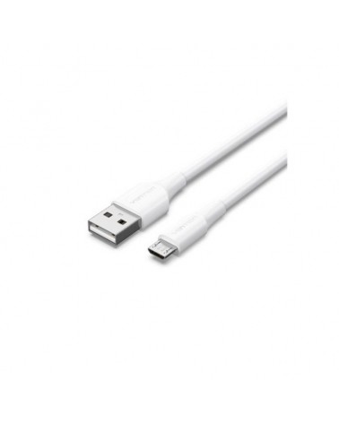 Cable usb 2.0 vention ctiwg/ usb macho - microusb macho/ hasta 60w/ 480mbps/ 1.5m/ blanco