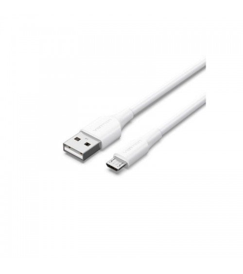 Cable usb 2.0 vention ctiwi/ usb macho - microusb macho/ hasta 60w/ 480mbps/ 3m/ blanco