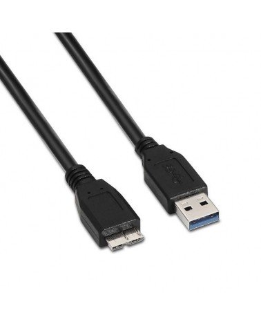 Cable usb 3.0 aisens a105-0044/ usb macho - microusb macho/ hasta 9w/ 625mbps/ 2m/ negro
