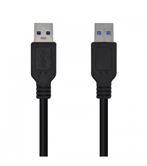 Cable usb 3.0 aisens a105-0446/ usb macho - usb macho/ 1m/ negro