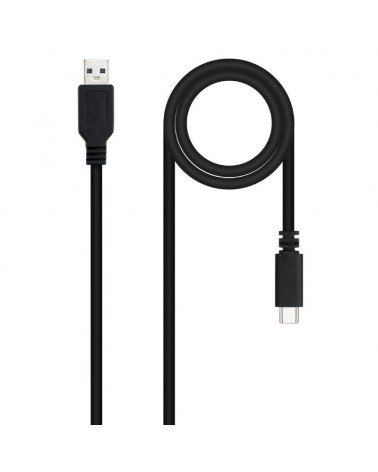 Cable usb 2.0 nanocable 10.01.2101-l150/ usb tipo-c macho - usb macho/ 1.5m/ negro