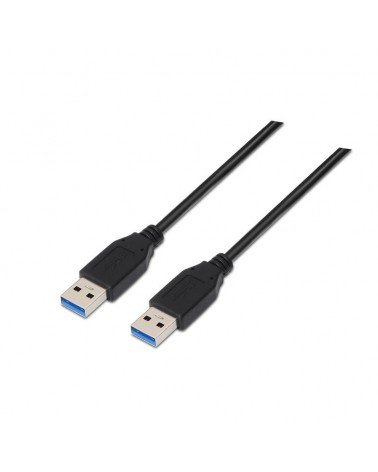 Cable usb 3.0 nanocable 10.01.1002-bk/ usb macho - usb macho/ 2m/ negro