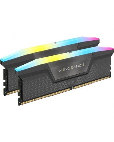 Memoria ram corsair vengeance rgb 2 x 32gb/ ddr5/ 5200mh/ 1.25v/ cl40/ amd expo/ dimm