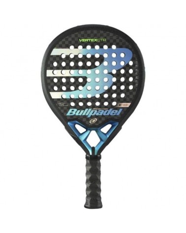 Pala de pádel bullpadel vertex 02 control proline 2020 (fede chingotto)/ azul y negra