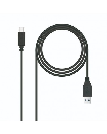 Cable usb 3.1 nanocable 10.01.4001-l150/ usb tipo-c macho - usb macho/ 1.5m/ negro