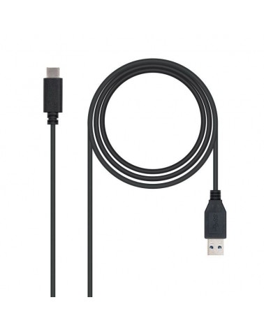 Cable usb 3.1 nanocable 10.01.4001/ usb tipo-c macho - usb macho/ 1m/ negro