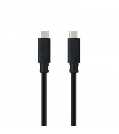 Cable usb 3.1 nanocable 10.01.4102/ usb tipo-c macho - usb tipo-c macho/ 2m/ negro