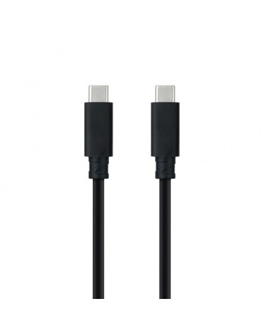 Cable usb 3.1 nanocable 10.01.4102/ usb tipo-c macho - usb tipo-c macho/ 2m/ negro