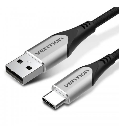 Cable usb tipo-c vention codhi/ usb tipo-c macho - usb macho/ hasta 60w/ 480mbps/ 3m/ gris