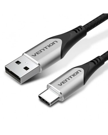 Cable usb tipo-c vention codhi/ usb tipo-c macho - usb macho/ hasta 60w/ 480mbps/ 3m/ gris