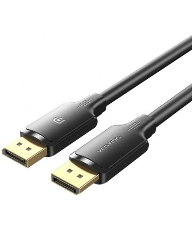 Cable vention hakbf/ displayport macho - displayport 4k macho/ 1m/ negro