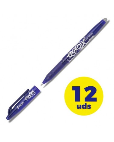 Caja de bolígrafos de tinta borrable pilot frixion nfa/ 12 unidades/ azules