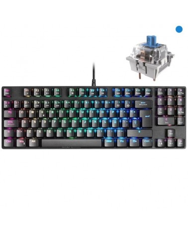 Teclado gaming mecánico mars gaming mkrevoprobes/ switch azul