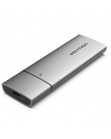 Caja externa para disco ssd m.2 nvme vention usb tipo-c  kpgh0/ usb 3.1 gen2/ sin tornillos
