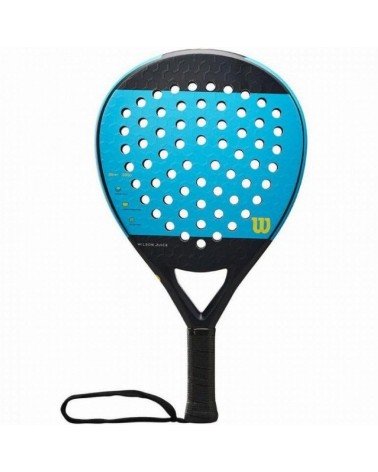 Pala de pádel wilson juice 2/ azul y negra
