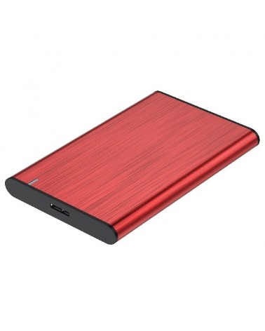 Caja externa para disco duro de 2.5' aisens ase-2525red/ usb 3.1/ sin tornillos