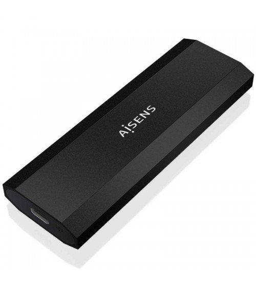 Caja externa para disco ssd m.2 ngff aisens asm2-028b/ usb 3.2/ sin tornillos