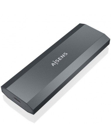 Caja externa para disco ssd m.2 ngff aisens asm2-029gr/ usb 3.2/ sin tornillos