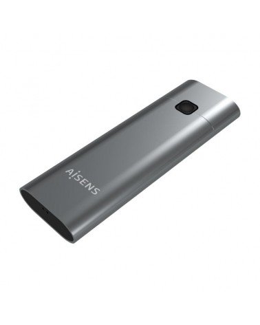 Caja externa para disco ssd m.2 nvme aisens asm2-021gr/ usb 3.1 gen2/ sin tornillos