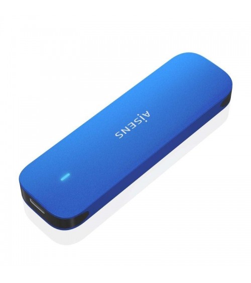 Caja externa para disco ssd m.2 nvme aisens asm2-026blu/ usb 3.2/ sin tornillos