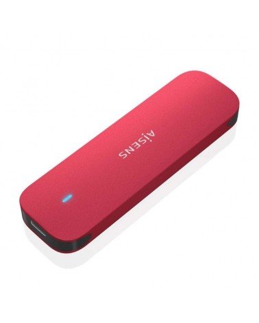 Caja externa para disco ssd m.2 nvme aisens asm2-027red/ usb 3.2/ sin tornillos