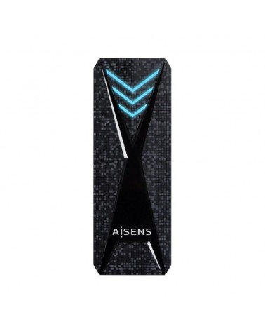 Caja externa para disco ssd m.2 nvme aisens asm2-rgb013b/ usb 3.2 gen2/ sin tornillos