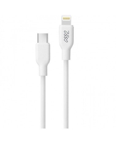 Cable usb 2.0 tipo-c lightning myway mwusc0023/ usb tipo-c macho - lightning macho/ 1m/ blanco