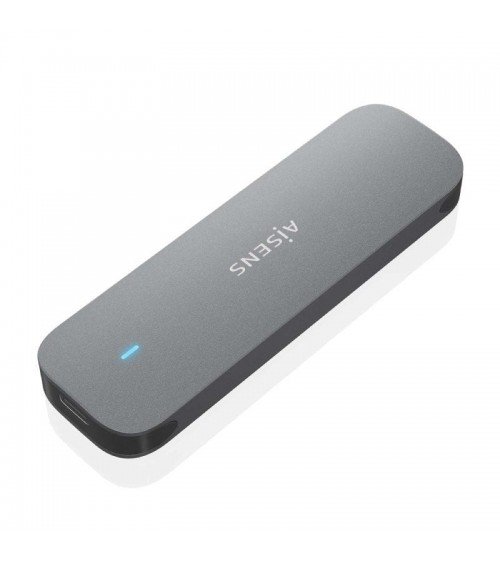 Caja externa para disco ssd m.2 sata aisens asm2-006gry/ usb 3.1/ sin tornillos