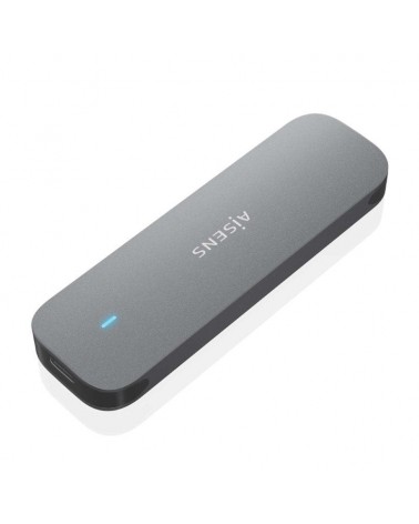 Caja externa para disco ssd m.2 sata aisens asm2-006gry/ usb 3.1/ sin tornillos