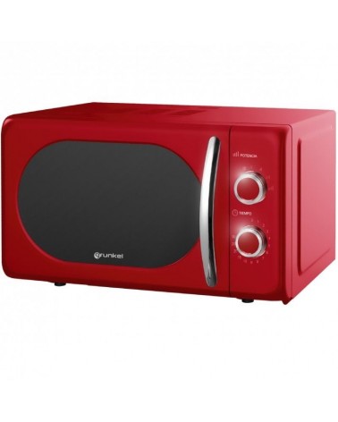 Microondas grunkel vintage mw-20rojo/ 700w/ capacidad 20l/ rojo
