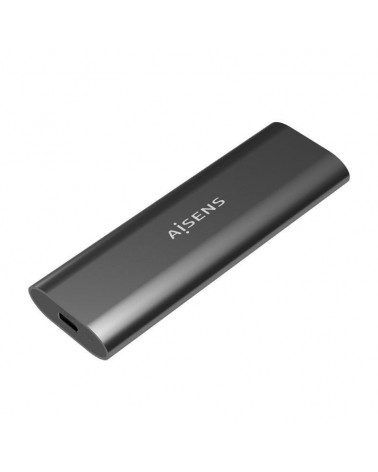 Caja externa para disco ssd m.2 sata/nvme aisens asm2-015gr/ usb 3.1/ sin tornillos