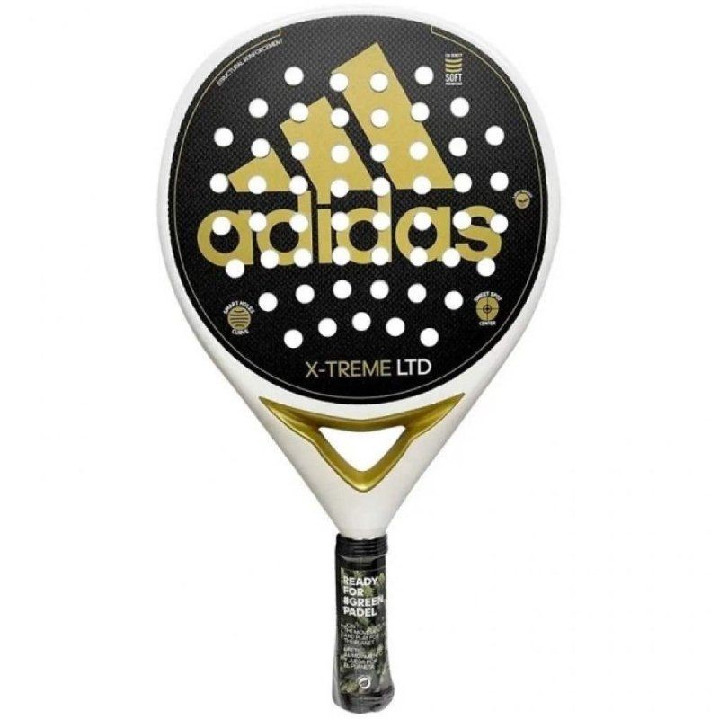 Pala de pádel adidas pala adidas x-treme/ blanco y oro