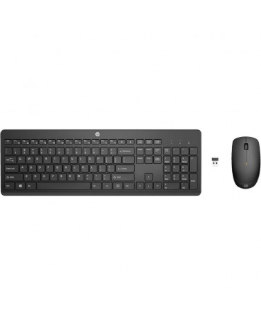 Teclado y ratón inalámbricos hp 235/ negro