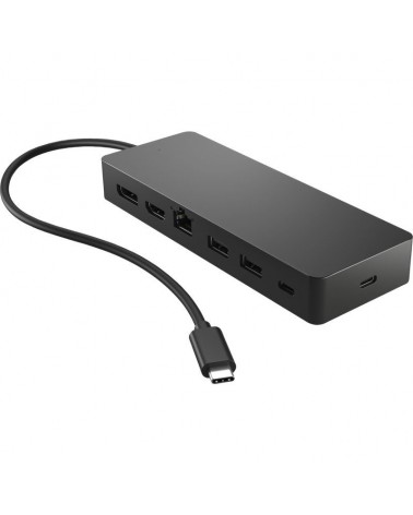 Docking usb tipo-c hp 50h55ut/ 1xusb tipo-c/ 2xusb/ 1xhdmi/ 1xdisplayport/ 1xrj45/ 1xusb tipo-c pd/ negro y azul