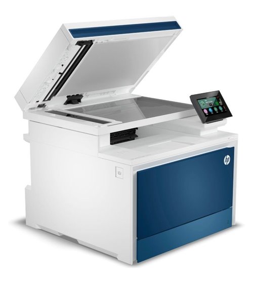Multifunción láser color hp laserjet pro 4302dw/ wifi/ dúplex/ blanca y azul